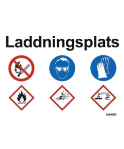 Skylt Laddningsplats A4