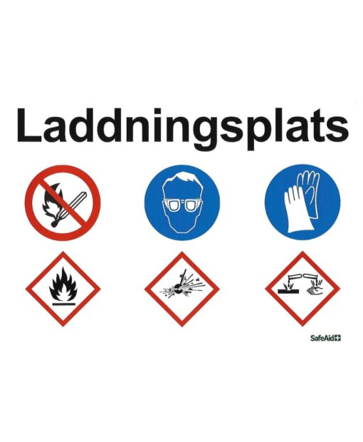 Skylt Laddningsplats A4