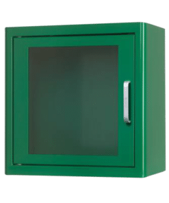 Larmat AED skåp, grönt